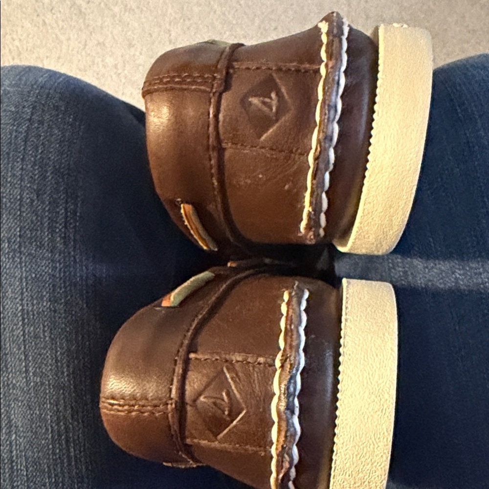 Sperry Dark Brown Leather Boat Shoes Sz 10 M UK/GB 9M EUR 43 CM 28 NIB - Picture 6 of 10